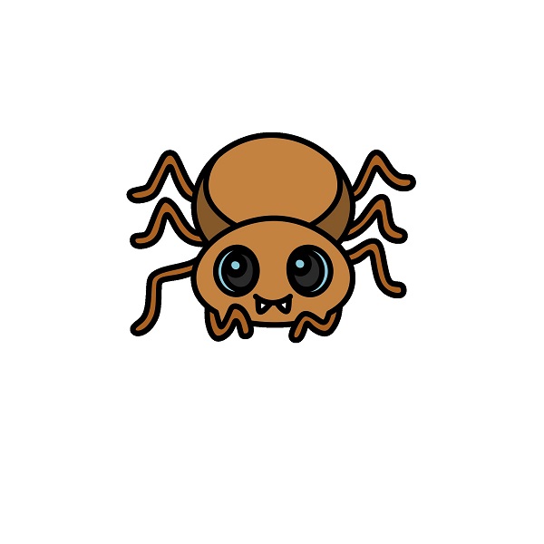 Hướng dẫn vẽ một con nhện nhỏ đáng yêu.