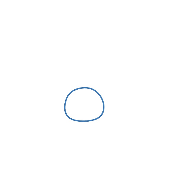 Hướng dẫn vẽ một con nhện hoạt hình. - Bước 1