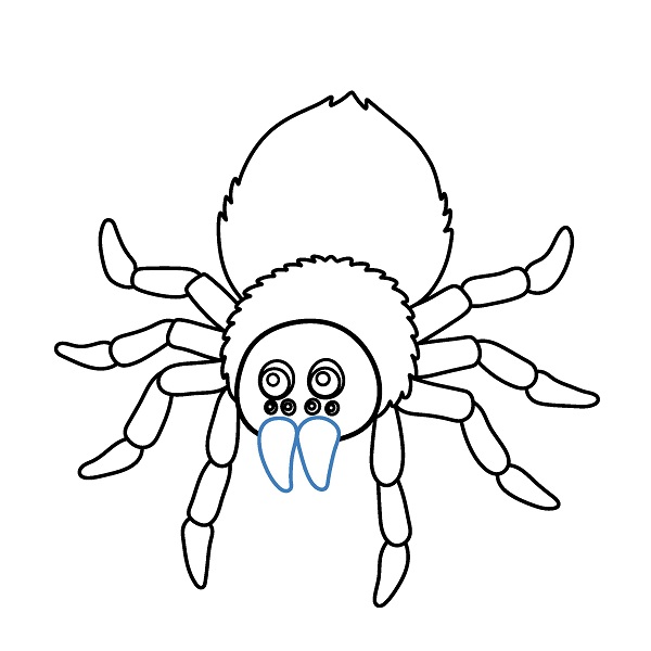 Hướng dẫn vẽ một con nhện hoạt hình. - Bước 8