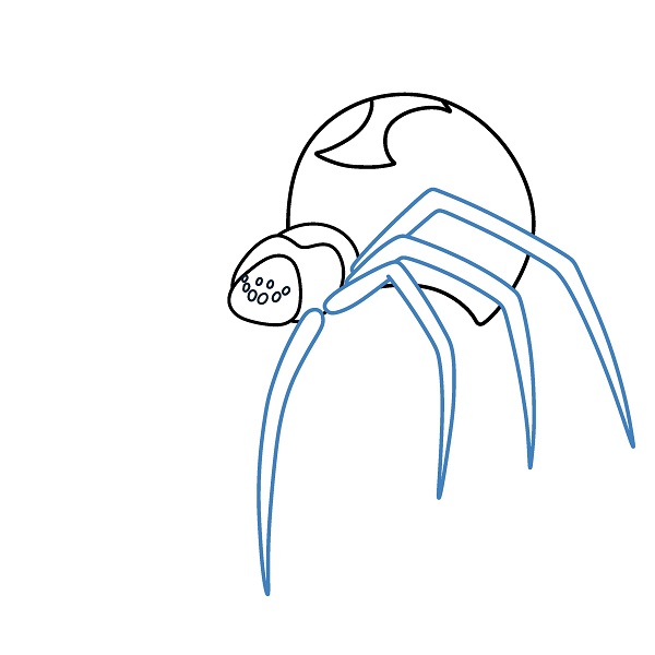Hướng dẫn vẽ con nhện độc. - Bước 5