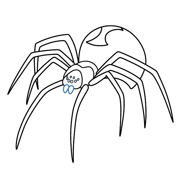 Hướng dẫn vẽ con nhện độc. - Bước 7