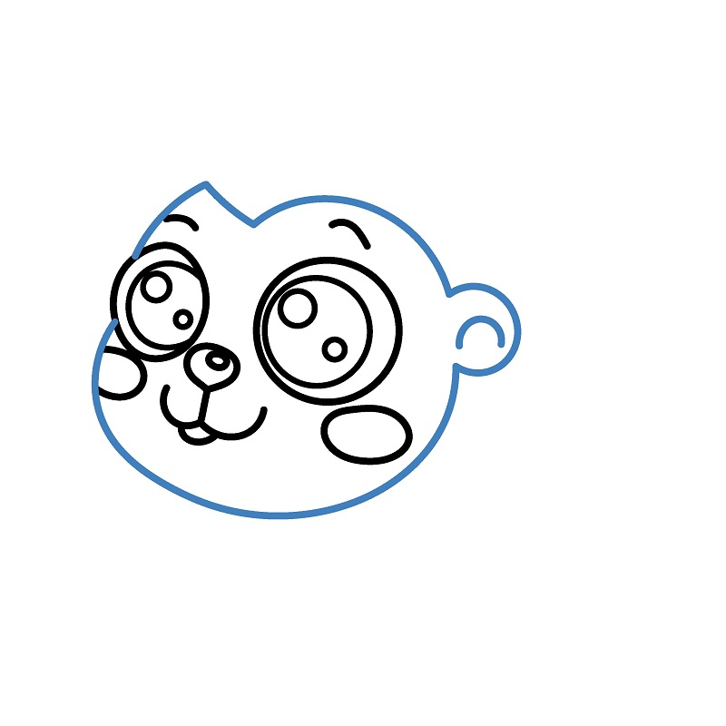 Hướng dẫn vẽ con nhím đáng yêu. - Bước 4