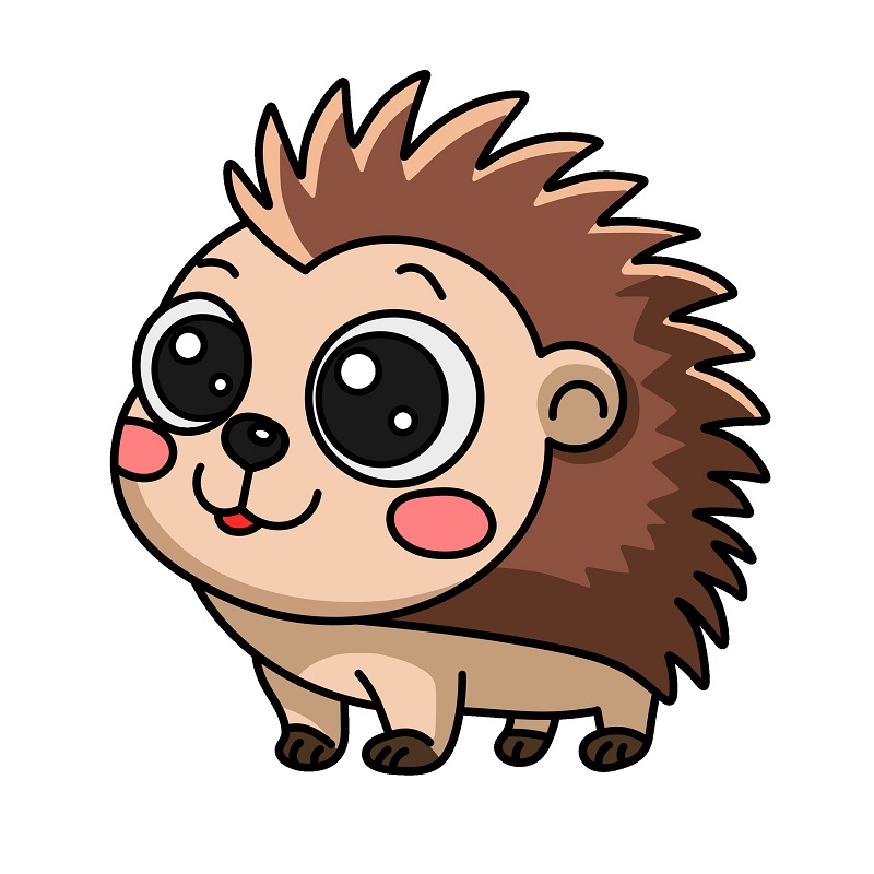 Hướng dẫn vẽ con nhím đáng yêu.