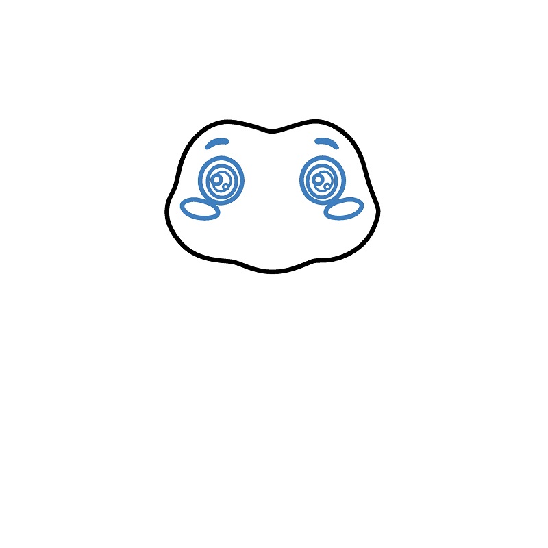 Cách vẽ con nhím hoạt hình đáng yêu. - Bước 2