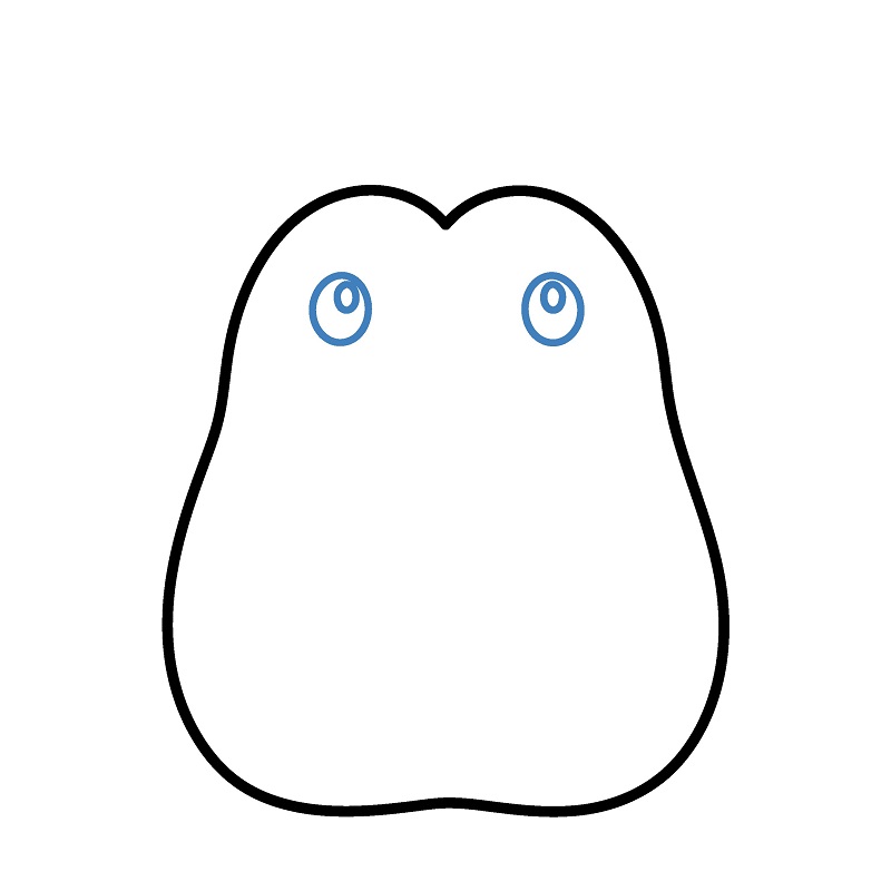 Cách vẽ con nhím đơn giản. - Bước 2