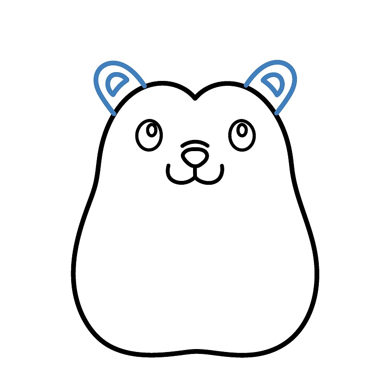 Cách vẽ con nhím đơn giản. - Bước 4