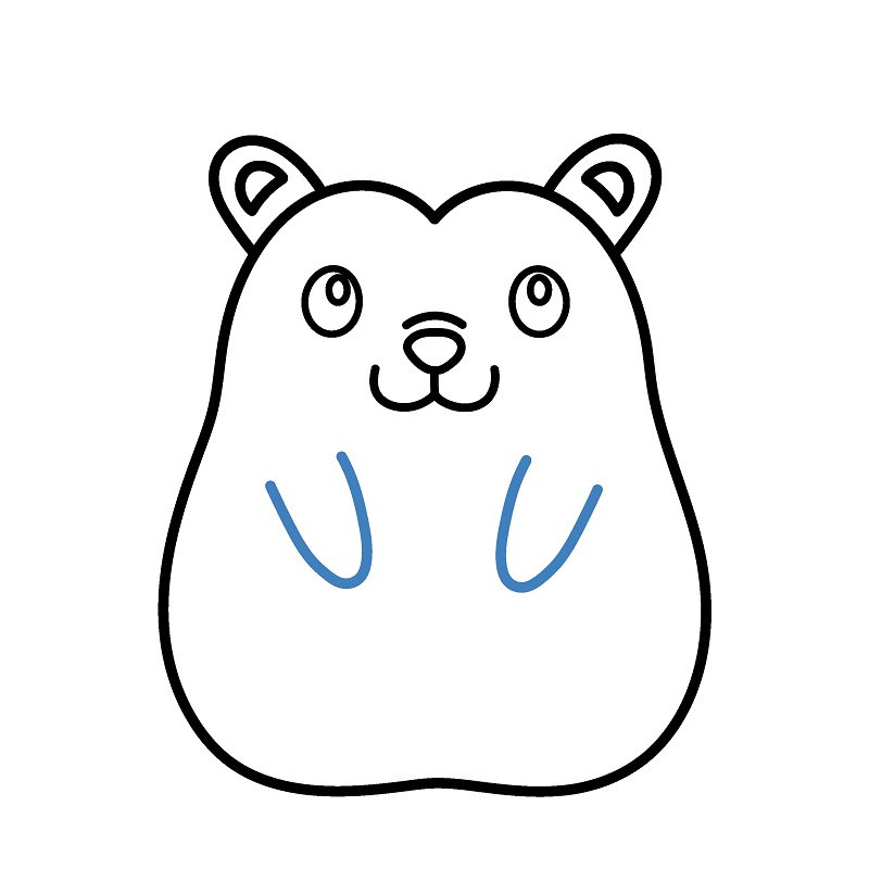 Cách vẽ con nhím đơn giản. - Bước 5