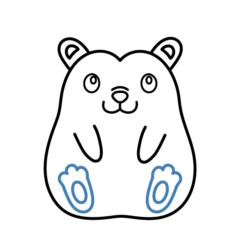 Cách vẽ con nhím đơn giản. - Bước 6