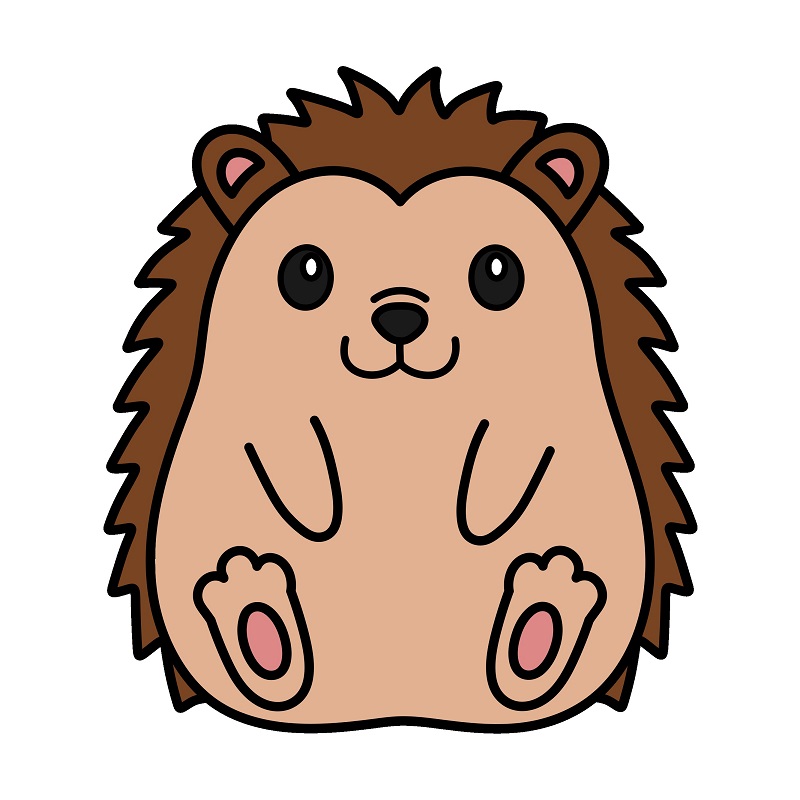 Cách vẽ con nhím đơn giản.