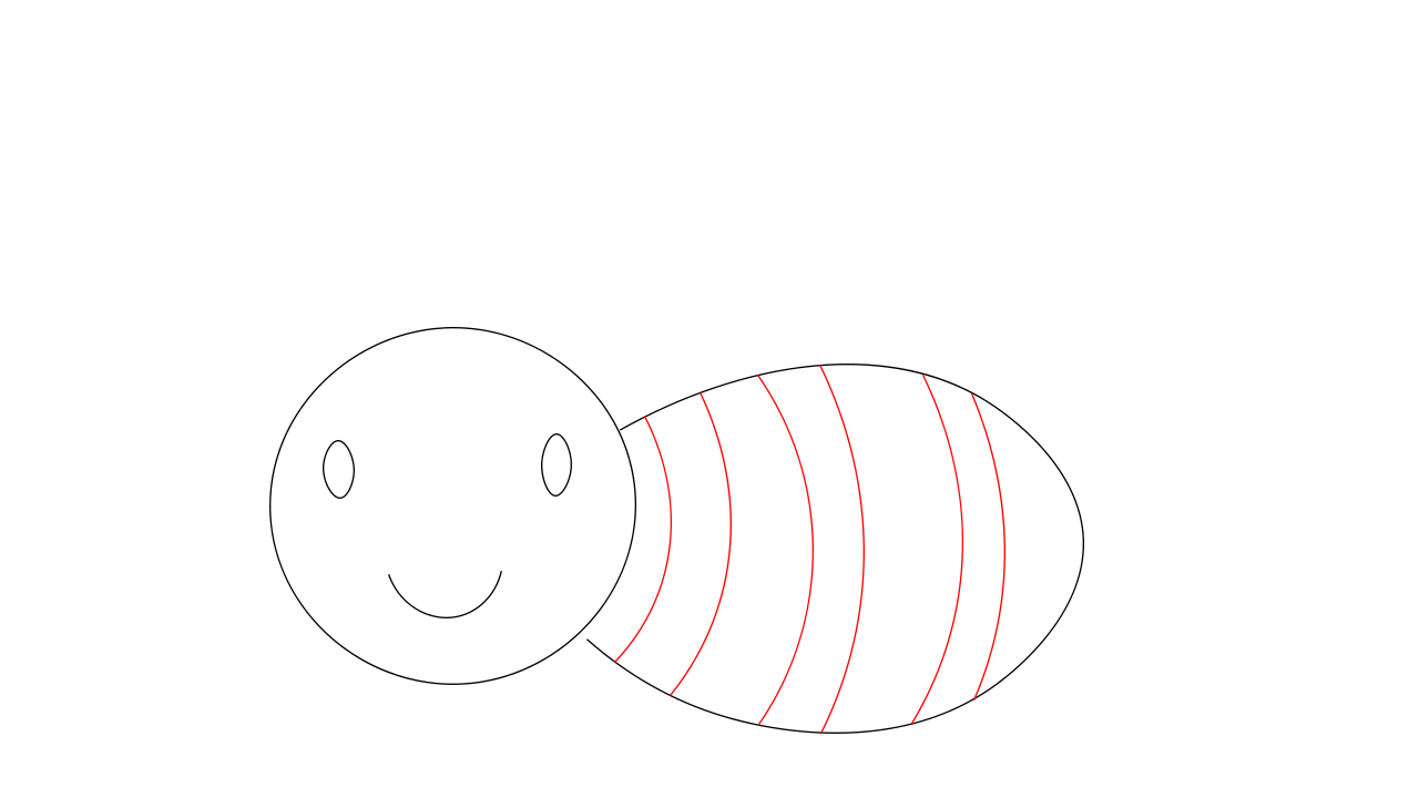 Hướng dẫn cách vẽ con ong đơn giản và thật đẹp cho bé - Bước 4