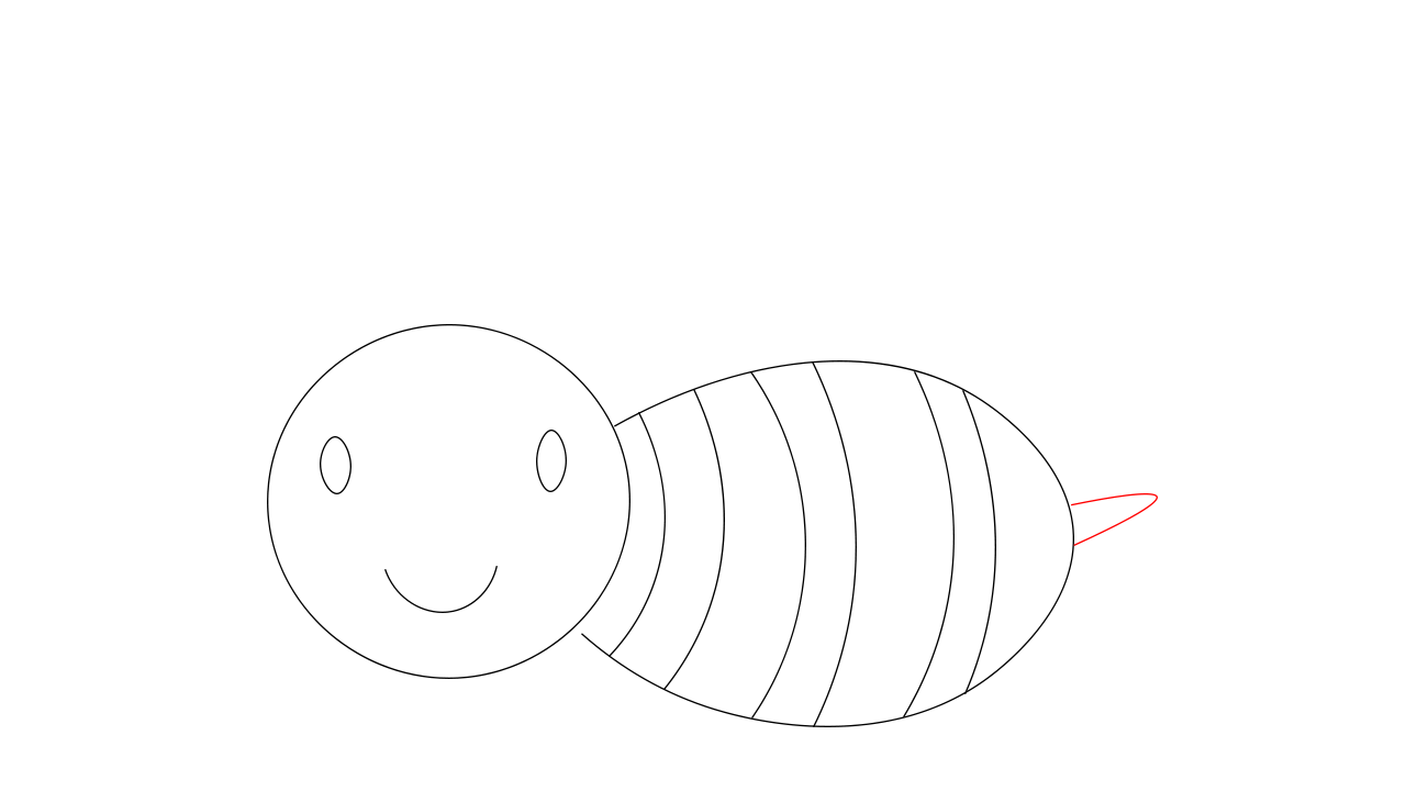 Hướng dẫn cách vẽ con ong đơn giản và thật đẹp cho bé - Bước 5