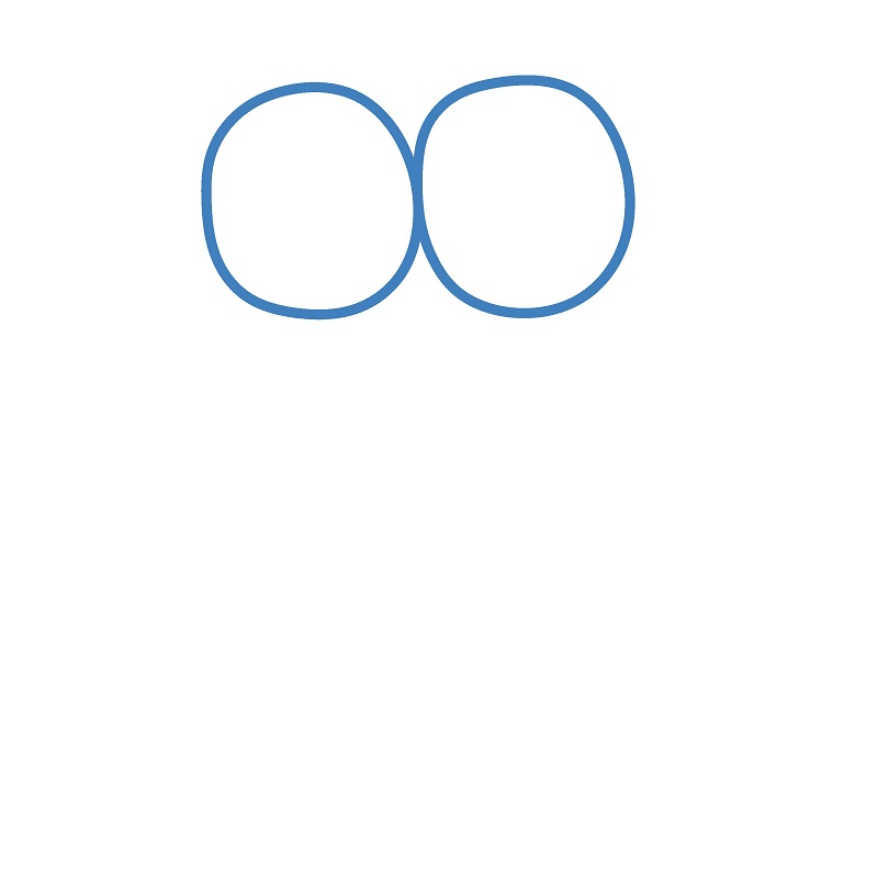 Hướng dẫn vẽ con rùa đáng yêu. - Bước 1