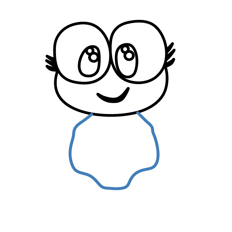 Hướng dẫn vẽ con rùa đáng yêu. - Bước 5