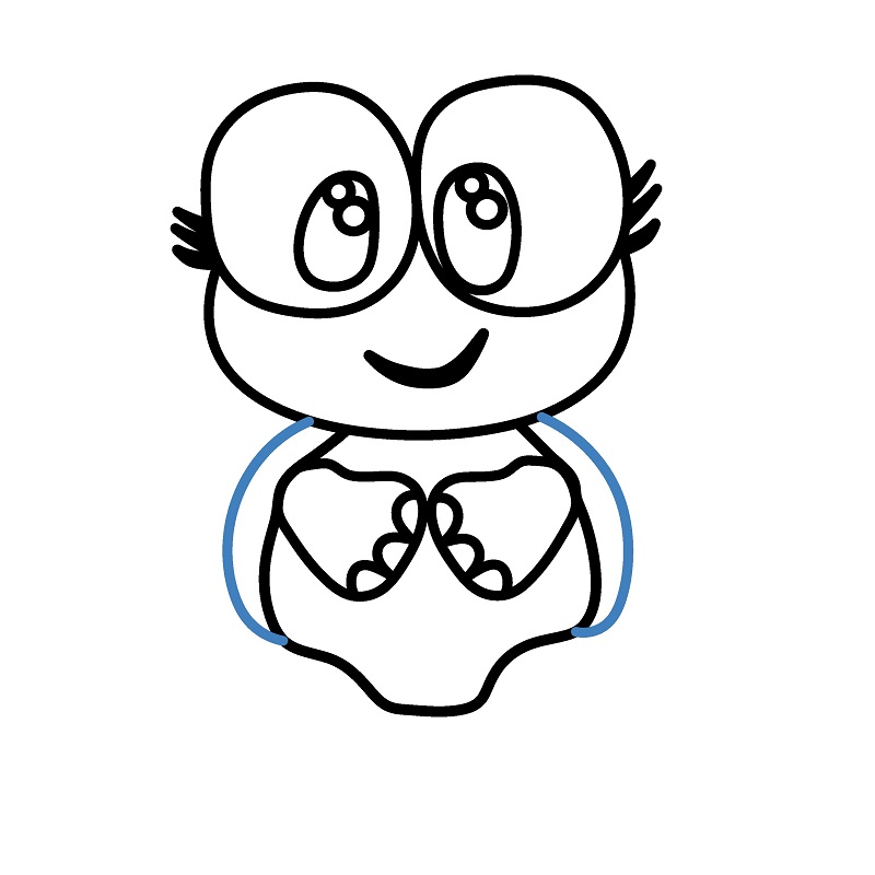 Hướng dẫn vẽ con rùa đáng yêu. - Bước 7