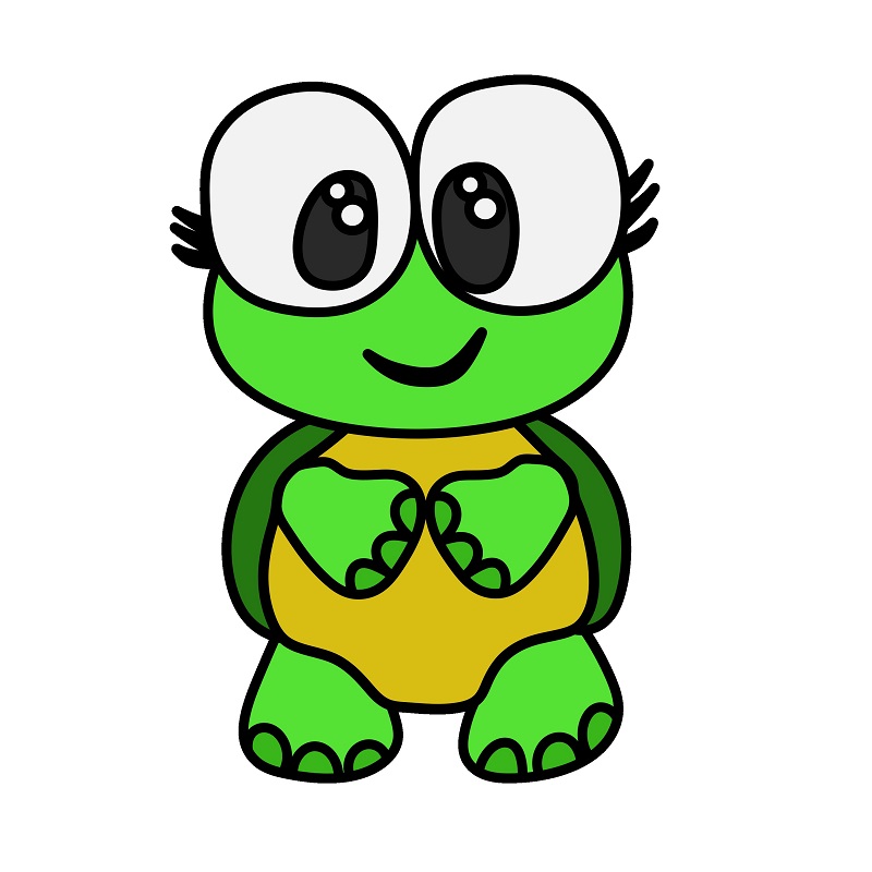 Hướng dẫn vẽ con rùa đáng yêu.