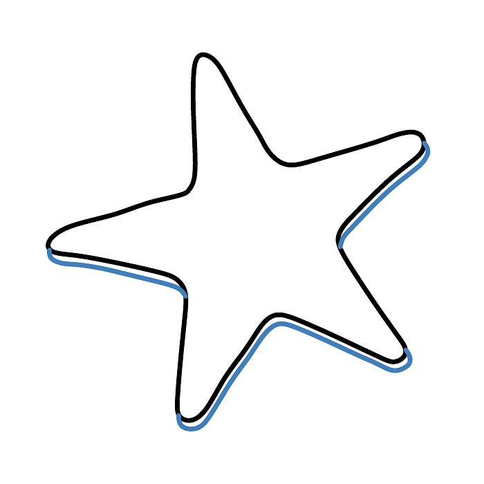 Hướng dẫn vẽ con biển đơn giản. - Bước 2