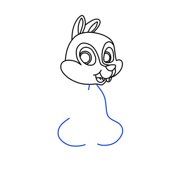 Hướng dẫn vẽ con sóc đơn giản và dễ thương cho bé - Bước 5