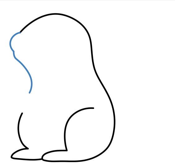 Hướng dẫn vẽ con sóc nâu đáng yêu. - Bước 4