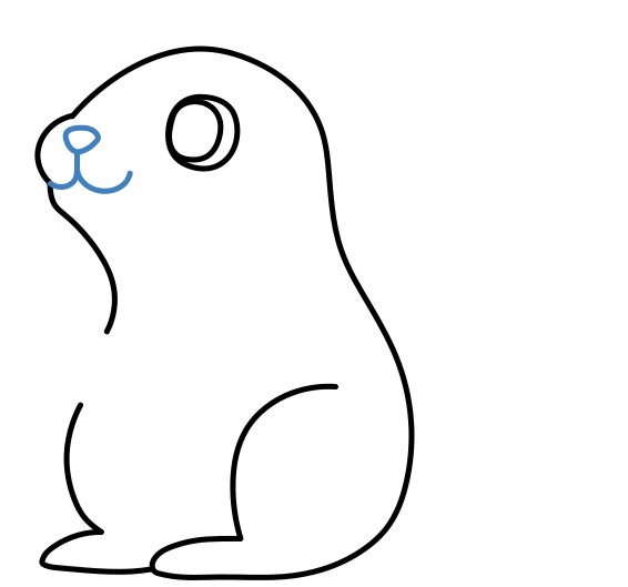 Hướng dẫn vẽ con sóc nâu đáng yêu. - Bước 6