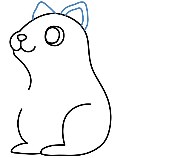 Hướng dẫn vẽ con sóc nâu đáng yêu. - Bước 7