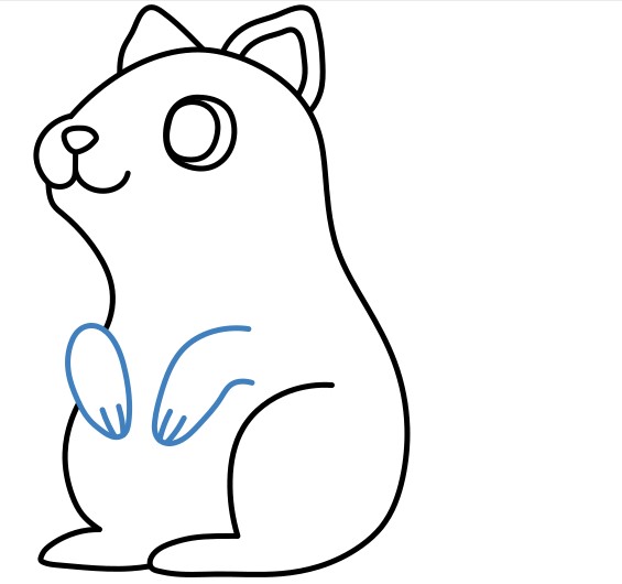 Hướng dẫn vẽ con sóc nâu đáng yêu. - Bước 8