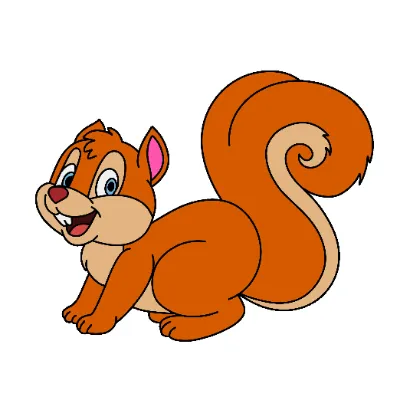 Hướng dẫn vẽ con sóc vui vẻ.