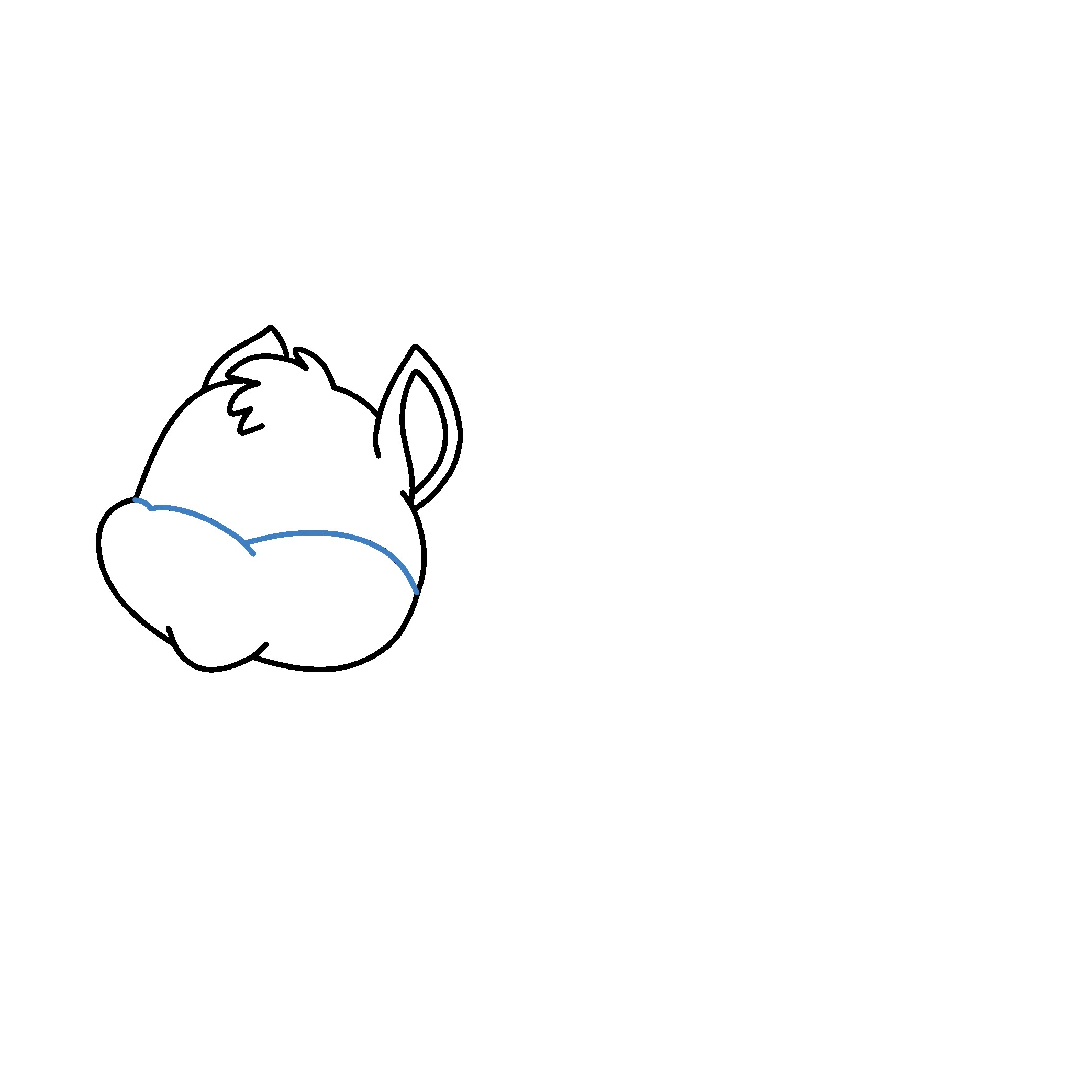 Hướng dẫn vẽ con sóc vui vẻ. - Bước 4