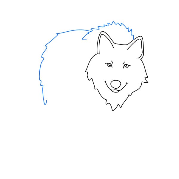 Hướng dẫn vẽ chú chó sói đáng sợ - Bước 5