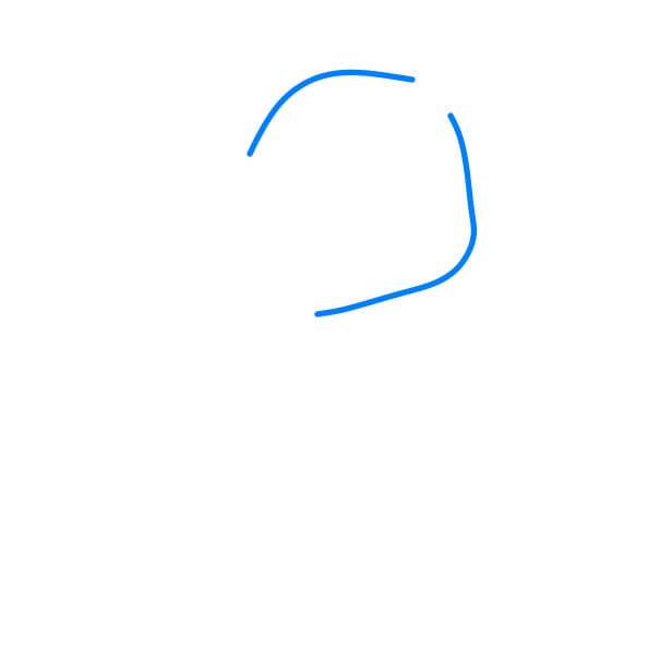 Hướng dẫn vẽ chú tê giác baby - Bước 1