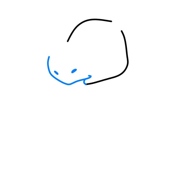 Hướng dẫn vẽ chú tê giác baby - Bước 2