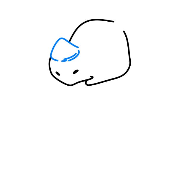 Hướng dẫn vẽ chú tê giác baby - Bước 3