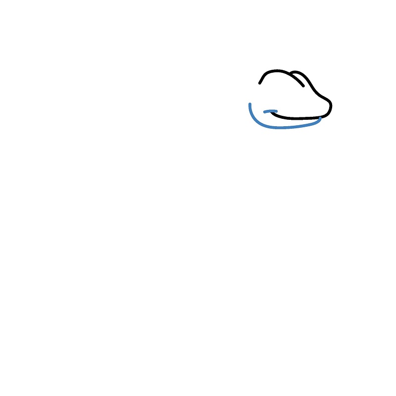 Hướng dẫn vẽ con thằn lằn cực kì đơn giản. - Bước 2