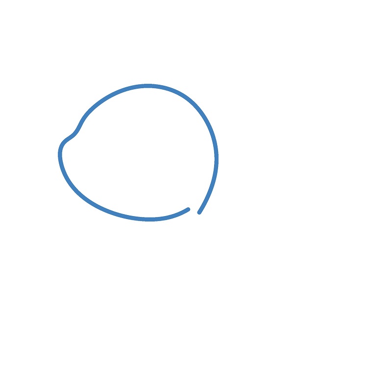 Hướng dẫn vẽ con thằn lằn nhỏ đáng yêu. - Bước 1