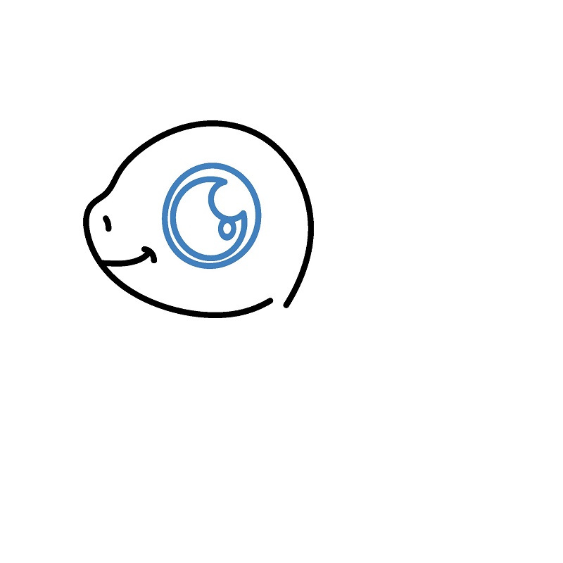 Hướng dẫn vẽ con thằn lằn nhỏ đáng yêu. - Bước 3