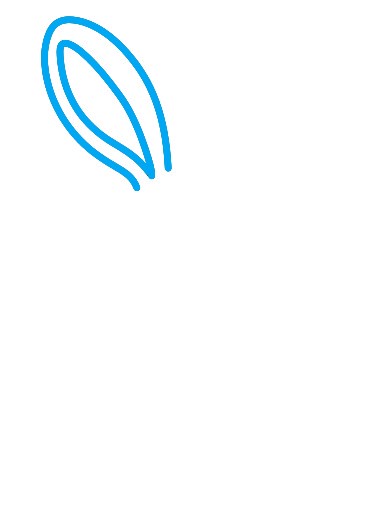 Hướng dẫn vẽ chú thỏ xinh đẹp đang cười - Bước 1