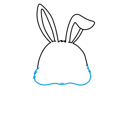 Hướng dẫn vẽ chú thỏ trắng đáng yêu - Bước 4