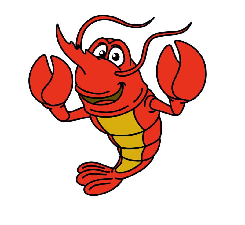 Hướng dẫn vẽ chú tôm càng to - Bước 10