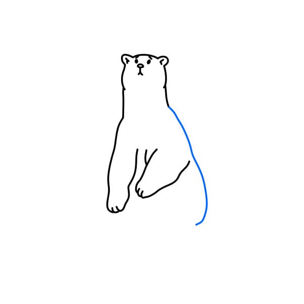 Hướng dẫn vẽ chú gấu đơn giản - Bước 6