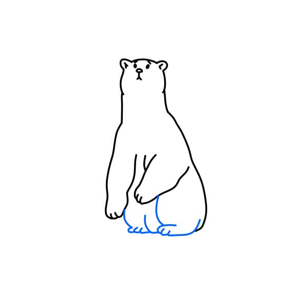 Hướng dẫn vẽ chú gấu đơn giản - Bước 7