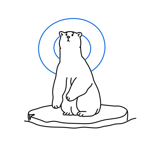 Hướng dẫn vẽ chú gấu đơn giản - Bước 9