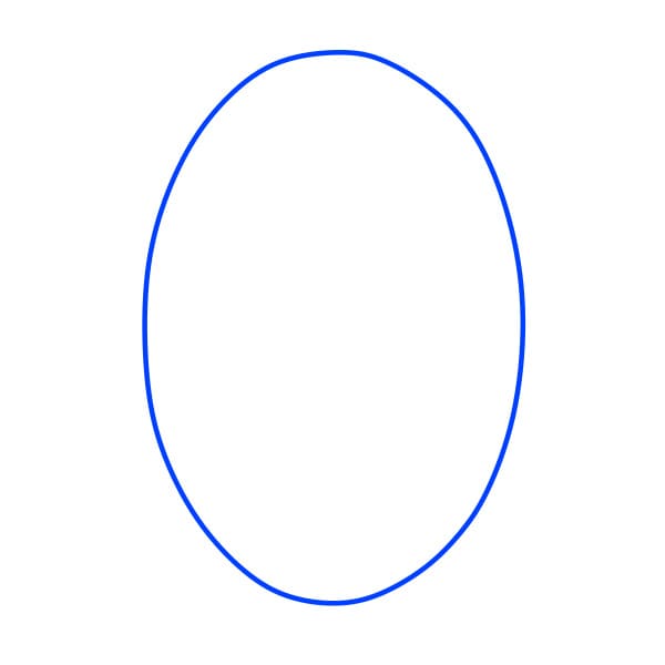 Hướng dẫn vẽ chú gấu bắc cực buồn rầu - Bước 1