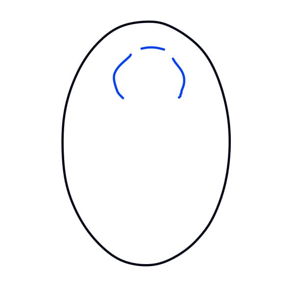 Hướng dẫn vẽ chú gấu bắc cực buồn rầu - Bước 2