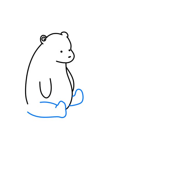 Hướng dẫn vẽ mẹ con nhà gấu bắc cực - Bước 6