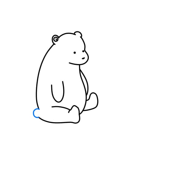 Hướng dẫn vẽ mẹ con nhà gấu bắc cực - Bước 7