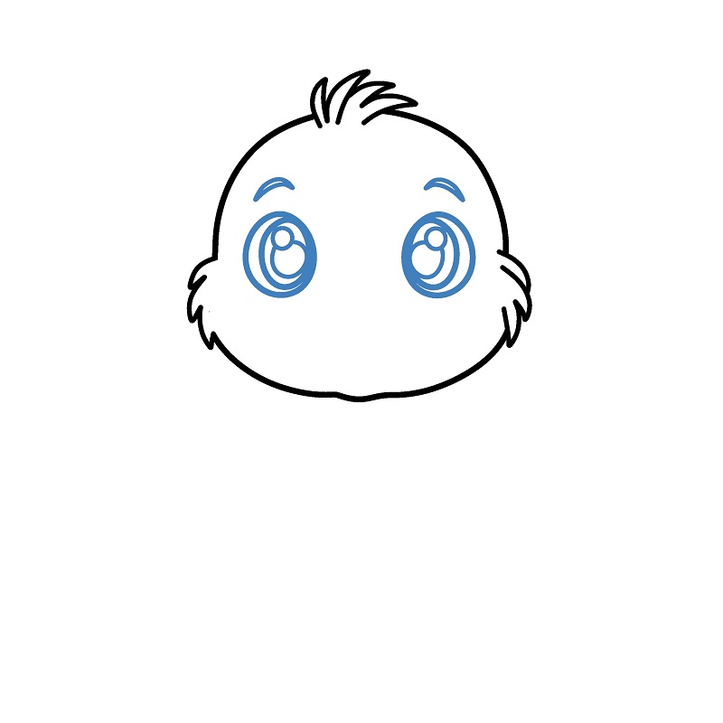 Hướng dẫn vẽ gấu Koala đáng yêu. - Bước 3