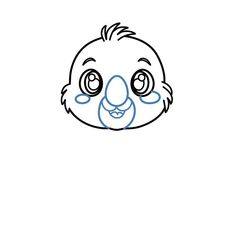 Hướng dẫn vẽ gấu Koala đáng yêu. - Bước 4