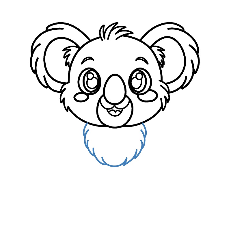 Hướng dẫn vẽ gấu Koala đáng yêu. - Bước 7