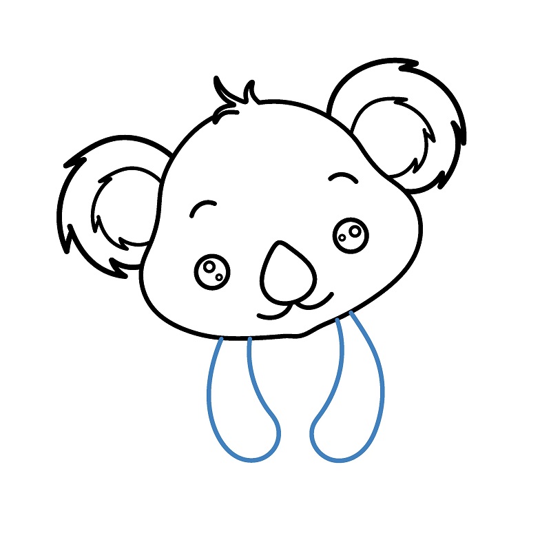 Hướng dẫn vẽ gấu Koala đơn giản. - Bước 6