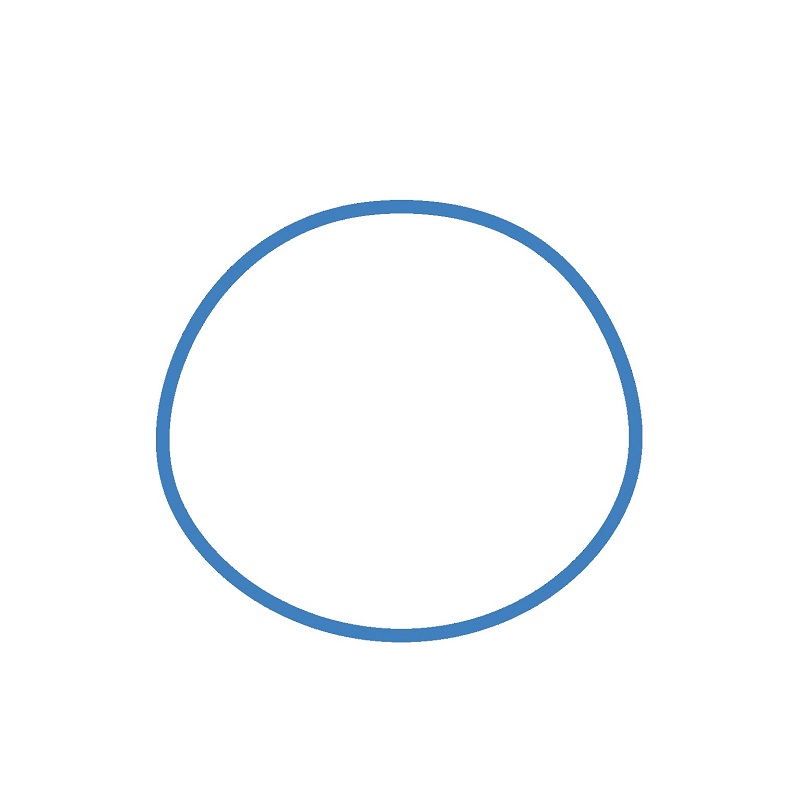 Hướng dẫn vẽ mặt của gấu Koala. - Bước 1