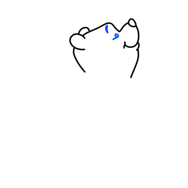 Hướng dẫn cách vẽ gấu Pooh đơn giản và dễ thương ngộ nghĩnh cho bé - Bước 5